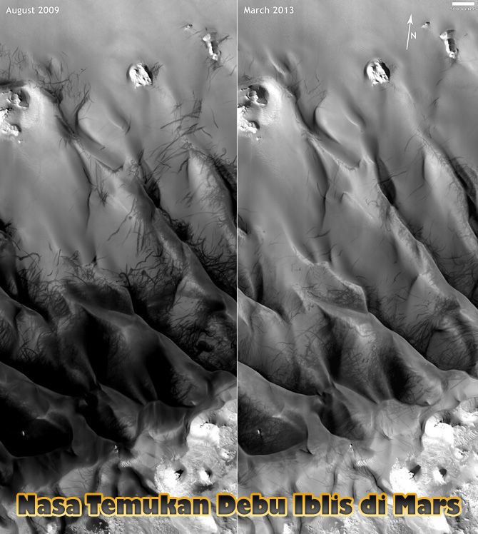 Nasa Temukan Debu Iblis di Mars